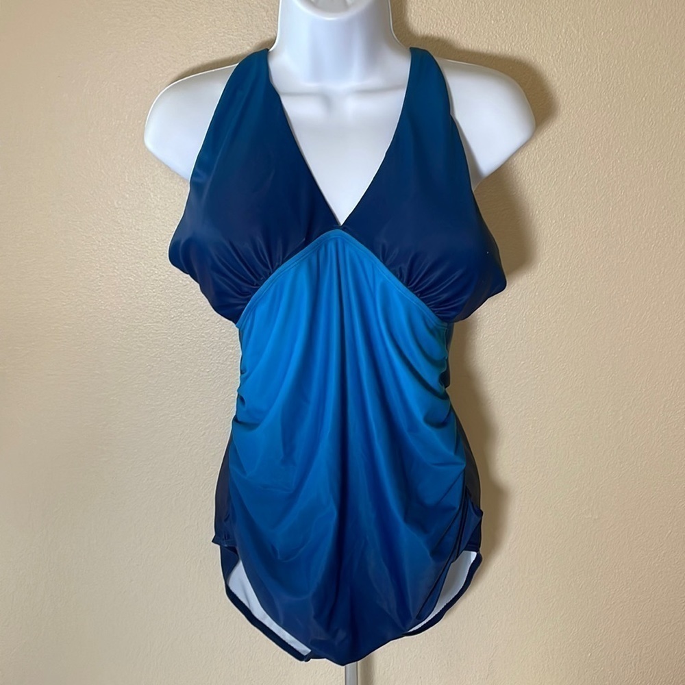 ONE Piece Blue Swim Suit Size XL